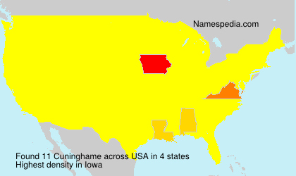 Surname Cuninghame in USA Surname Cuninghame in USA