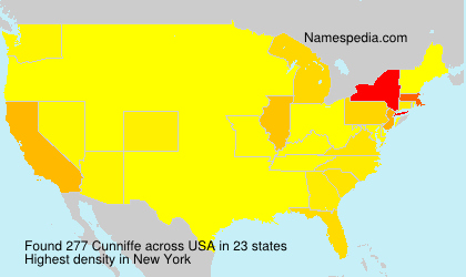 Surname Cunniffe in USA Surname Cunniffe in USA