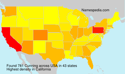 Surname Cunning in USA Surname Cunning in USA