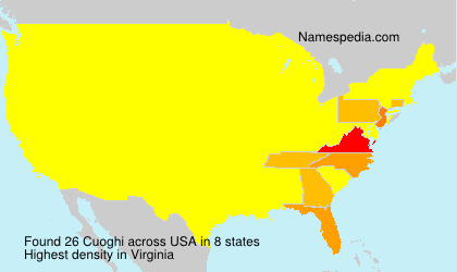 Surname Cuoghi in USA Surname Cuoghi in USA