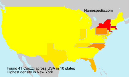 Surname Cuozzi in USA Surname Cuozzi in USA