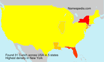 Surname Curich in USA Surname Curich in USA