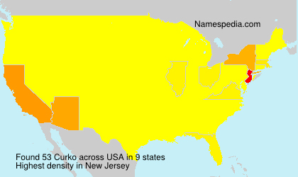 Surname Curko in USA Surname Curko in USA