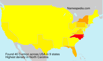 Surname Curmon in USA Surname Curmon in USA