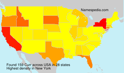 Surname Curr in USA Surname Curr in USA