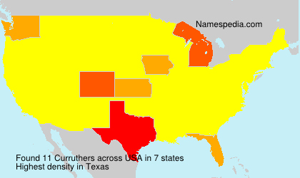 Surname Curruthers in USA Surname Curruthers in USA