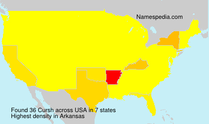 Surname Cursh in USA Surname Cursh in USA