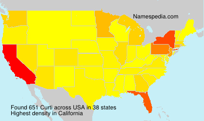 Surname Curti in USA Surname Curti in USA