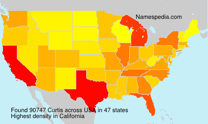 Surname Curtis in USA