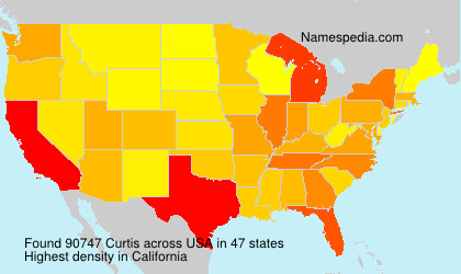 Surname Curtis in USA Surname Curtis in USA