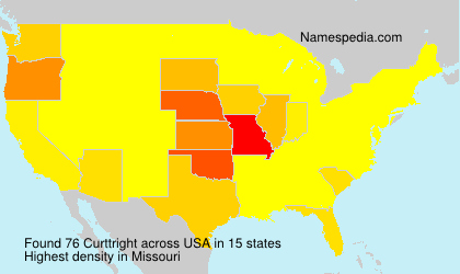 Surname Curttright in USA Surname Curttright in USA