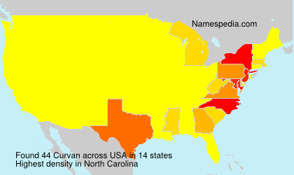 Surname Curvan in USA Surname Curvan in USA