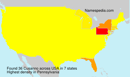 Surname Cusanno in USA Surname Cusanno in USA