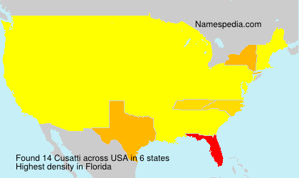 Surname Cusatti in USA Surname Cusatti in USA