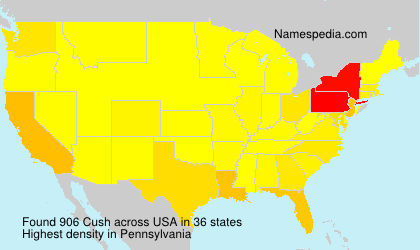 Surname Cush in USA Surname Cush in USA