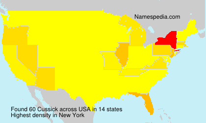 Surname Cussick in USA Surname Cussick in USA