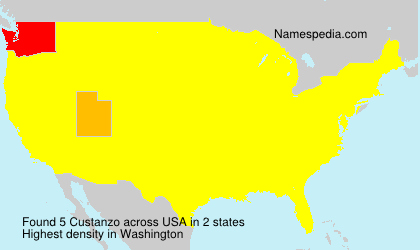 Surname Custanzo in USA