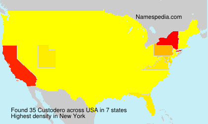 Surname Custodero in USA Surname Custodero in USA