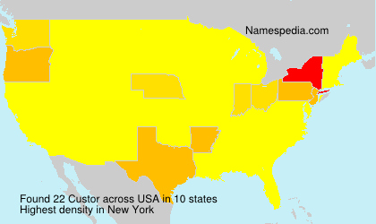 Surname Custor in USA Surname Custor in USA