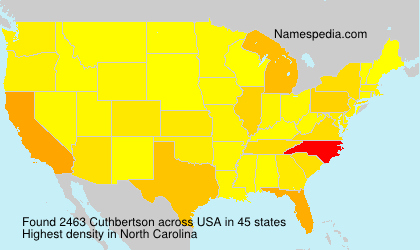 Surname Cuthbertson in USA Surname Cuthbertson in USA