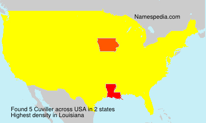 Surname Cuviller in USA Surname Cuviller in USA