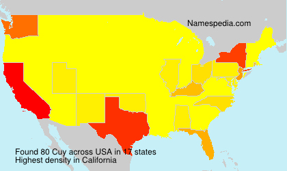 Surname Cuy in USA Surname Cuy in USA
