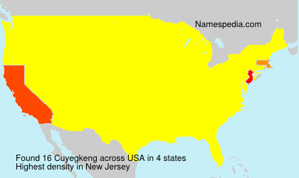 Surname Cuyegkeng in USA Surname Cuyegkeng in USA