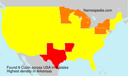 Surname Cuzin in USA Surname Cuzin in USA