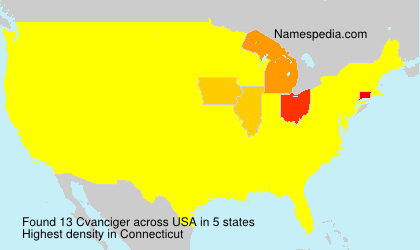 Surname Cvanciger in USA Surname Cvanciger in USA