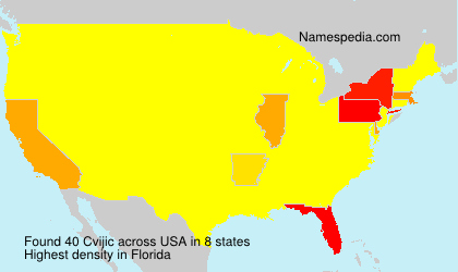 Surname Cvijic in USA Surname Cvijic in USA