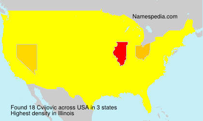 Surname Cvijovic in USA Surname Cvijovic in USA