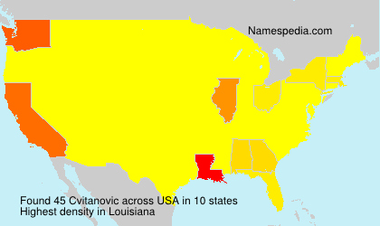 Surname Cvitanovic in USA Surname Cvitanovic in USA
