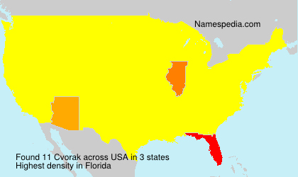 Surname Cvorak in USA Surname Cvorak in USA