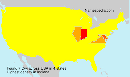 Surname Cwi in USA Surname Cwi in USA