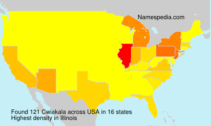 Surname Cwiakala in USA Surname Cwiakala in USA