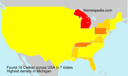 Surname Cwikiel in USA Surname Cwikiel in USA