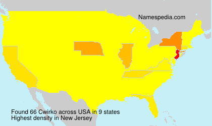 Surname Cwirko in USA Surname Cwirko in USA