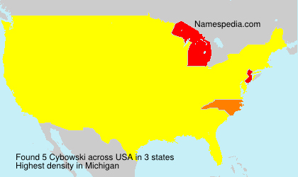 Surname Cybowski in USA Surname Cybowski in USA