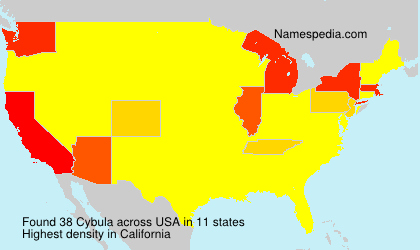 Surname Cybula in USA Surname Cybula in USA