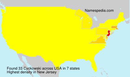 Surname Cyckowski in USA Surname Cyckowski in USA