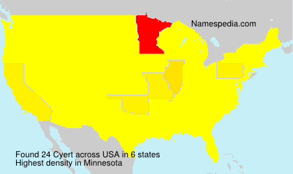 Surname Cyert in USA Surname Cyert in USA