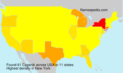 Surname Cyganik in USA Surname Cyganik in USA