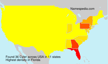 Surname Cyler in USA Surname Cyler in USA
