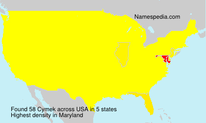 Surname Cymek in USA Surname Cymek in USA