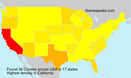 Surname Cyndee in USA Surname Cyndee in USA