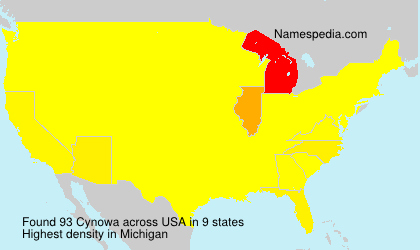 Surname Cynowa in USA Surname Cynowa in USA