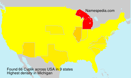Surname Cyplik in USA Surname Cyplik in USA