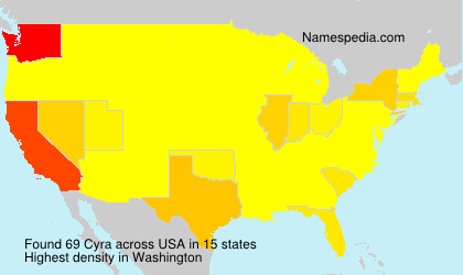 Surname Cyra in USA Surname Cyra in USA