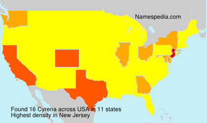 Surname Cyrena in USA Surname Cyrena in USA