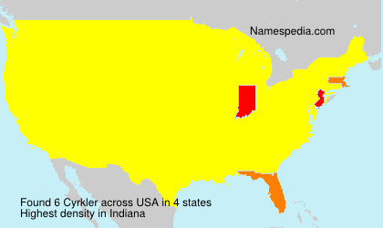 Surname Cyrkler in USA Surname Cyrkler in USA